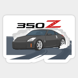 car 350z drift black Sticker